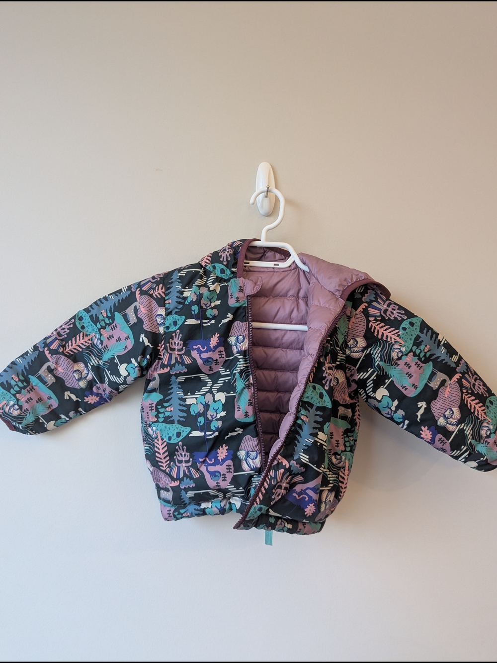 Patagonia Kids Patterned Puffer Jacket Reversible